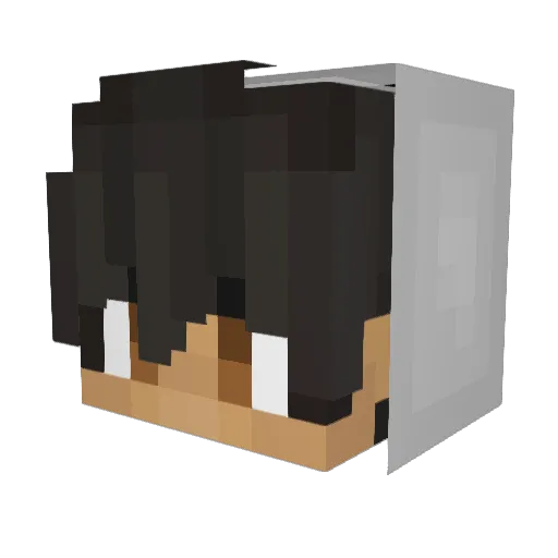 nynnia Minecraft avatar head, 3D render