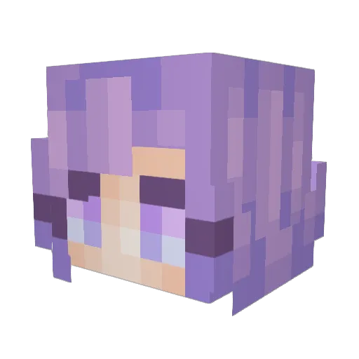 nynynke Minecraft avatar head, 3D render