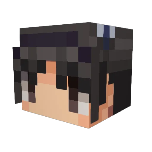 nyomp Minecraft avatar head, 3D render