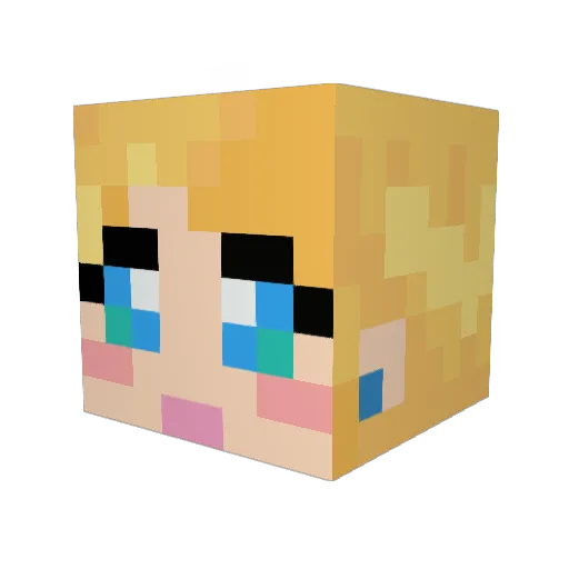 nyon36 Minecraft avatar head, 3D render