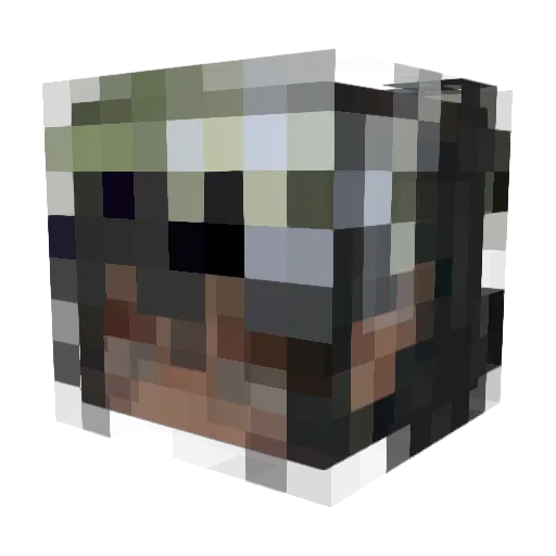 nypmh Minecraft avatar head, 3D render