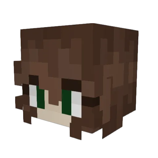 nyrexCS Minecraft avatar head, 3D render