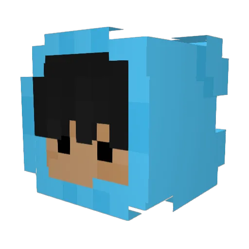 nyrexar Minecraft avatar head, 3D render
