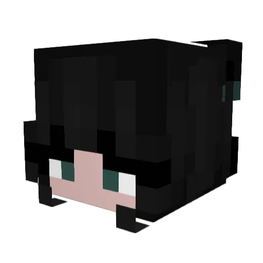 nyrvie Minecraft avatar head, 3D render