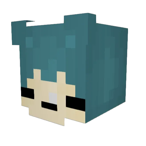 nyta Minecraft avatar head, 3D render