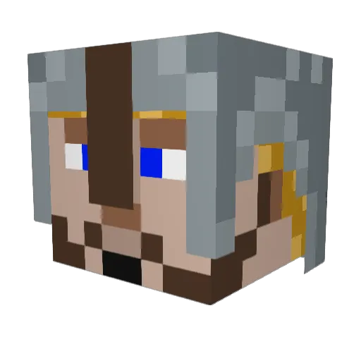 nytrael Minecraft avatar head, 3D render