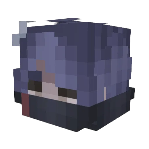 nyturis Minecraft avatar head, 3D render