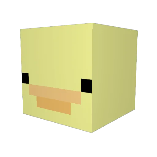nyunight Minecraft avatar head, 3D render