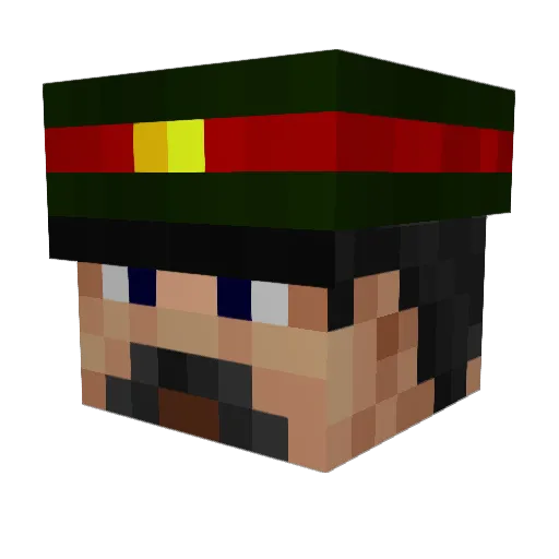 nyurbi Minecraft avatar head, 3D render