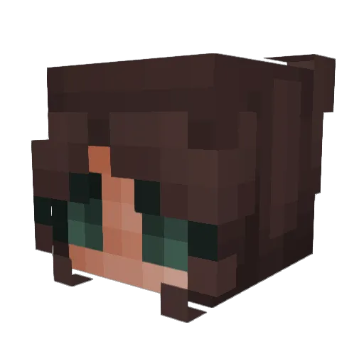 nyushka_ Minecraft avatar head, 3D render