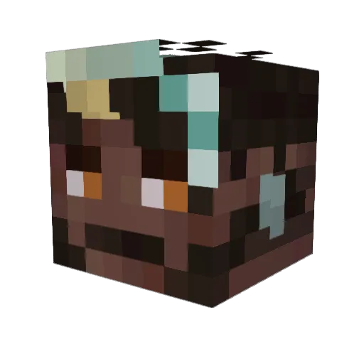 nyussy Minecraft avatar head, 3D render
