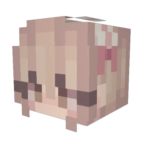 nyviion Minecraft avatar head, 3D render