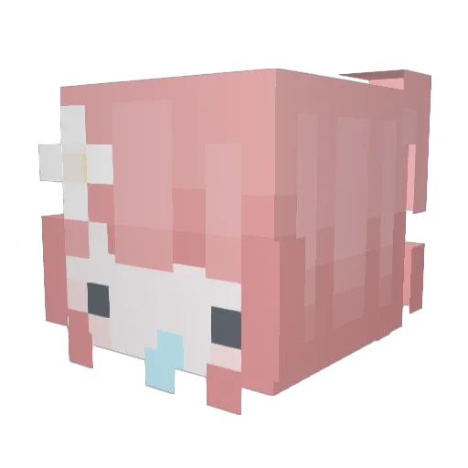 nyvnz Minecraft avatar head, 3D render