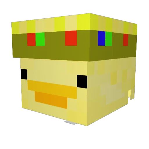 nyxandnott Minecraft avatar head, 3D render
