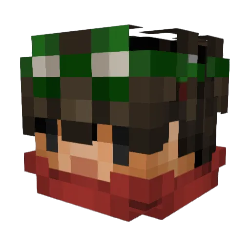 nyxdas Minecraft avatar head, 3D render