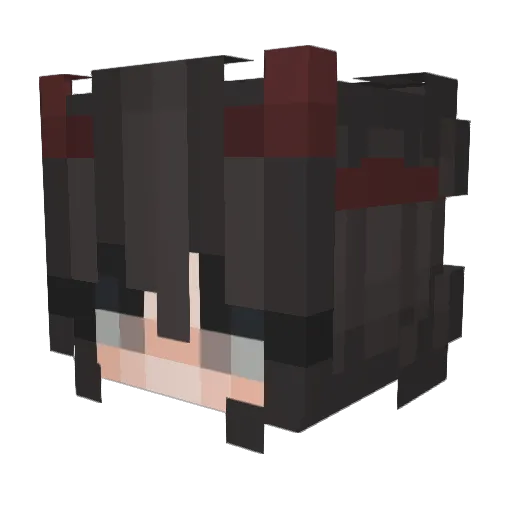 nyxspxde Minecraft avatar head, 3D render