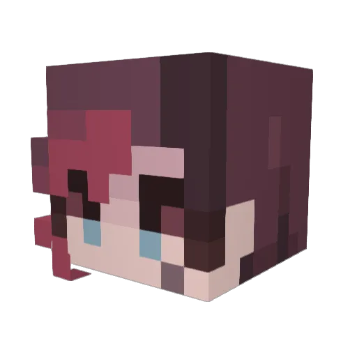 nyxx_pr Minecraft avatar head, 3D render