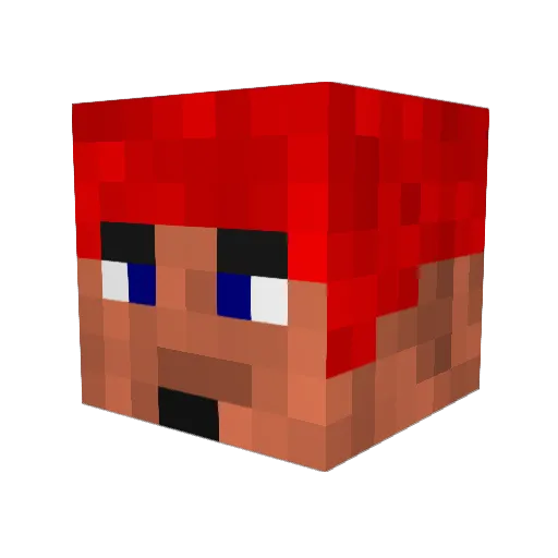 nyynix Minecraft avatar head, 3D render