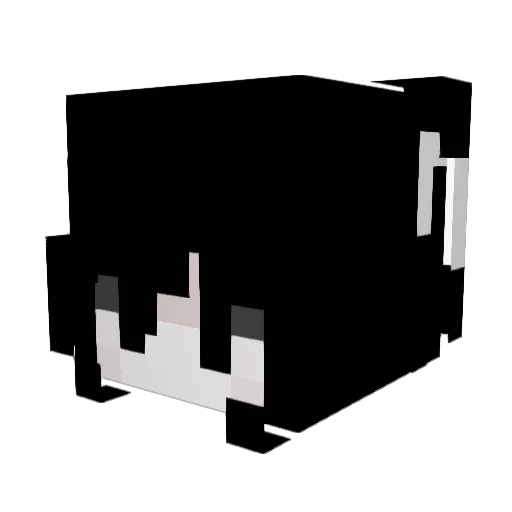 nyznha Minecraft avatar head, 3D render