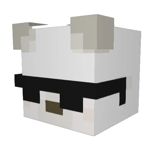 nyzre Minecraft avatar head, 3D render