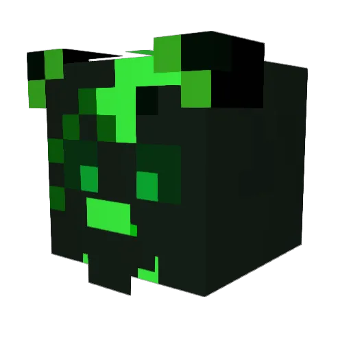 nzaqw Minecraft avatar head, 3D render