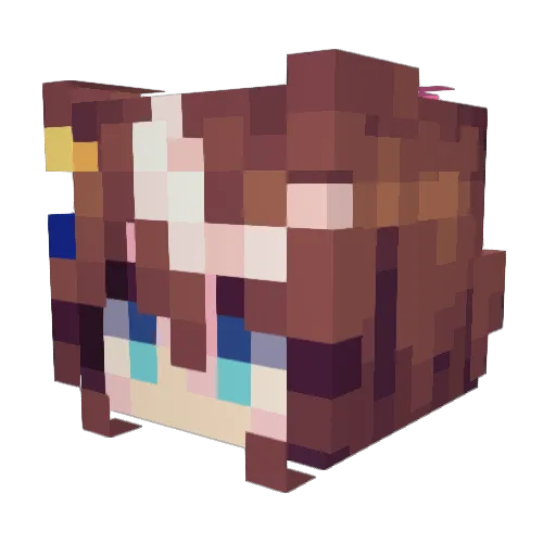 nzclover Minecraft avatar head, 3D render