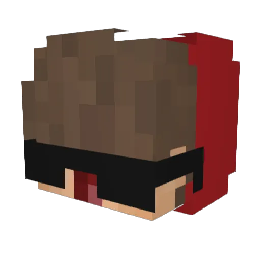 nzcoo Minecraft avatar head, 3D render