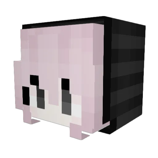 nzey Minecraft avatar head, 3D render