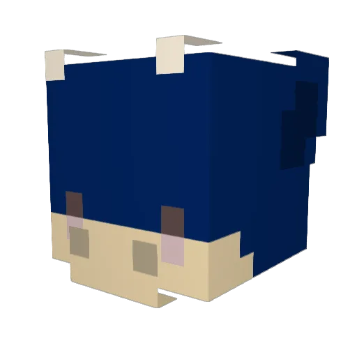 nzvstn Minecraft avatar head, 3D render