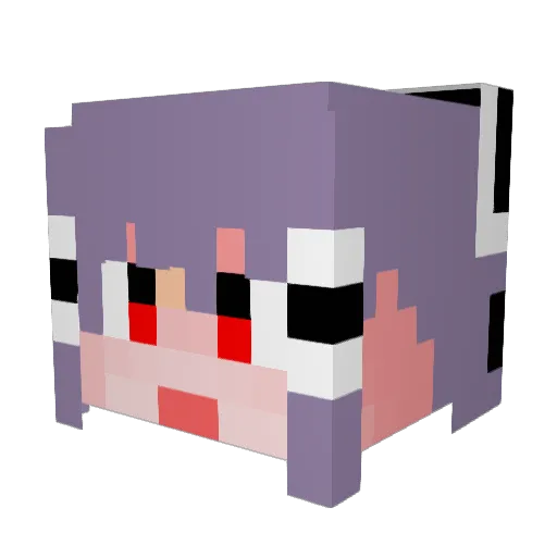 o0Reimu0o Minecraft avatar head, 3D render
