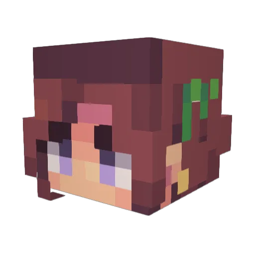 o0ambertje0o Minecraft avatar head, 3D render