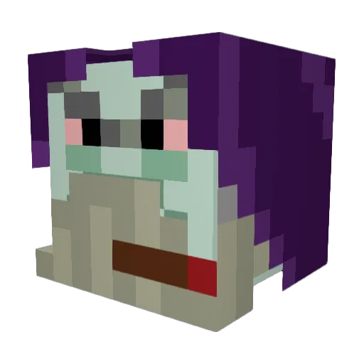 o0ido0o Minecraft avatar head, 3D render