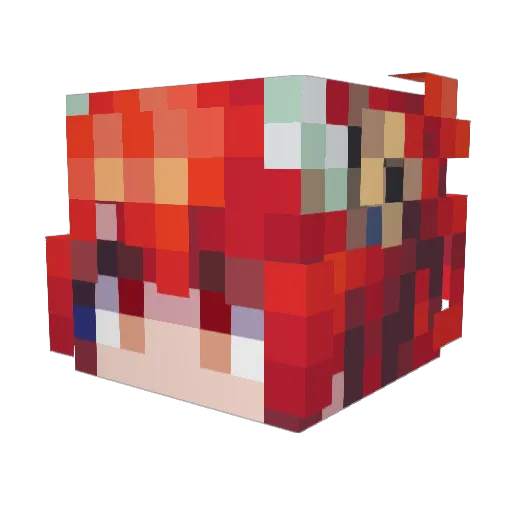 o0lensia0o Minecraft avatar head, 3D render