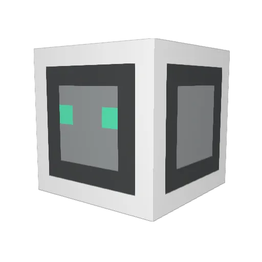 o123789 Minecraft avatar head, 3D render