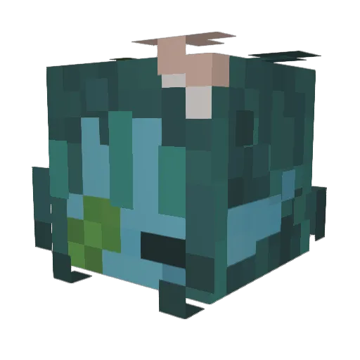 o1ii Minecraft avatar head, 3D render