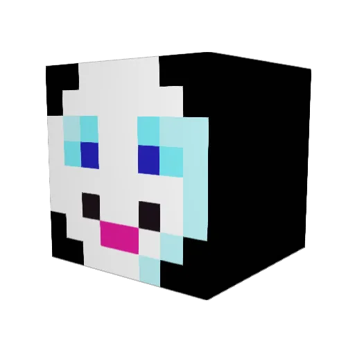 o2xx Minecraft avatar head, 3D render