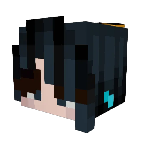 o32o Minecraft avatar head, 3D render