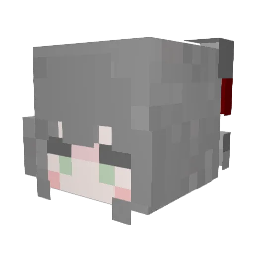 o3zh Minecraft avatar head, 3D render