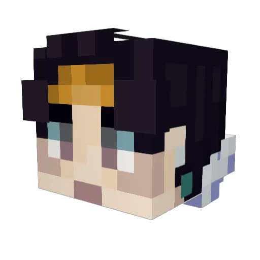 o7Cristo Minecraft avatar head, 3D render