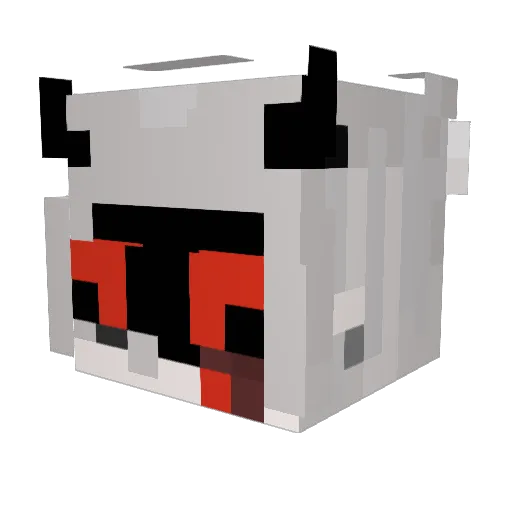 o7D7o Minecraft avatar head, 3D render