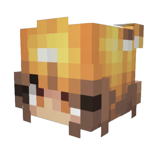 o7PineApple Minecraft avatar head, 3D render