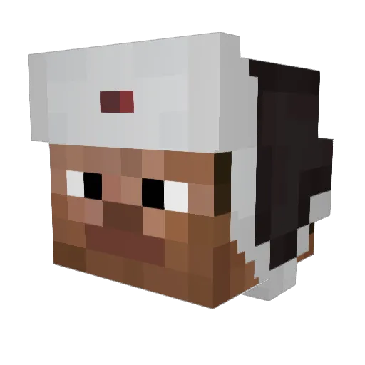 o8ie Minecraft avatar head, 3D render