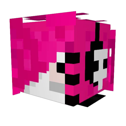 o99v99o Minecraft avatar head, 3D render