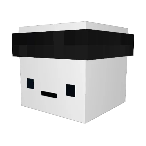 oAbdou Minecraft avatar head, 3D render