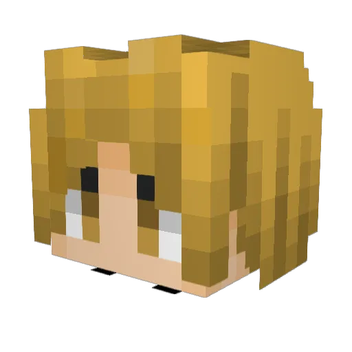 oAlelo Minecraft avatar head, 3D render