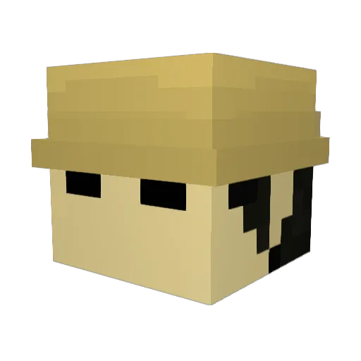 oArlo Minecraft avatar head, 3D render