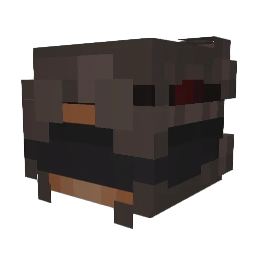 oBeeV Minecraft avatar head, 3D render