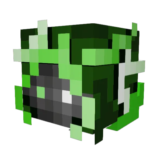 oBendy Minecraft avatar head, 3D render