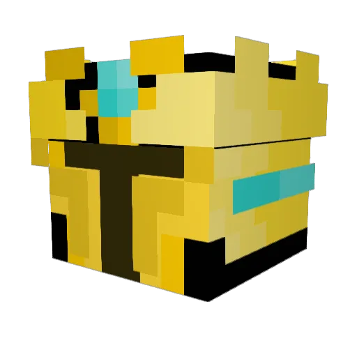 oBing Minecraft avatar head, 3D render