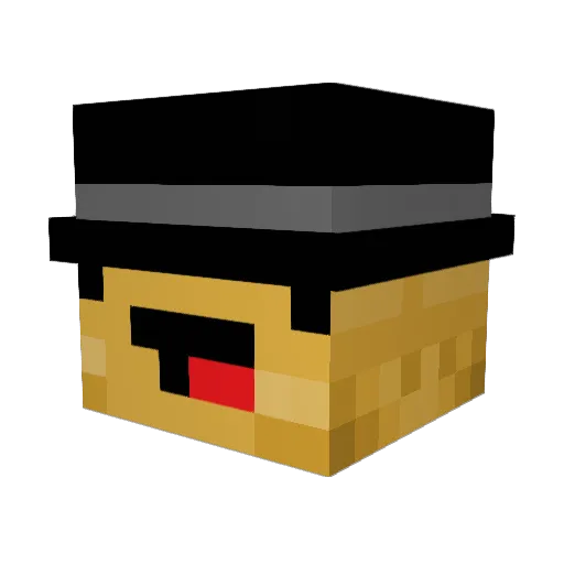oBlae Minecraft avatar head, 3D render